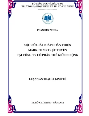 Giải pháp marketing trực tuyến tại Thế Giới Di Động