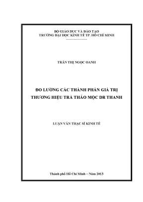 Đo lường giá trị thương hiệu trà thảo mộc Dr Thanh