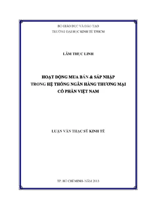 Hoạt động Mua Bán Sáp Nhập trong Ngân Hàng TMCP Việt Nam
