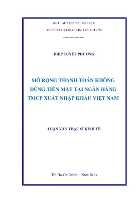 Mở rộng thanh toán không dùng tiền mặt tại Eximbank