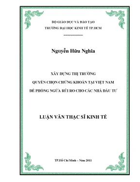 Thị Trường Quyền Chọn Chứng Khoán Tại Việt Nam