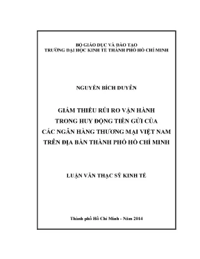 Giảm thiểu rủi ro vận hành trong ngân hàng tại TP.HCM
