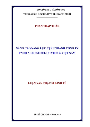 Nâng cao năng lực cạnh tranh Akzo Nobel Coatings VN