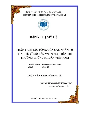 Tác động kinh tế vĩ mô đến VN-Index thị trường chứng khoán