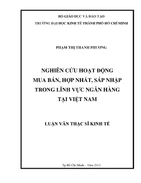 Nghiên cứu M&A trong ngân hàng tại Việt Nam