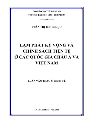 Lạm phát kỳ vọng và chính sách tiền tệ ở châu Á