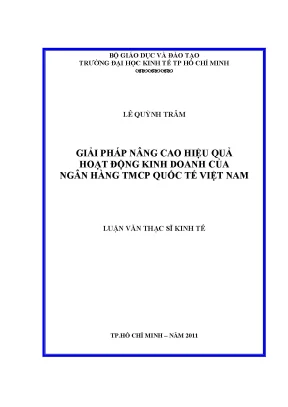 Giải pháp nâng cao hiệu quả kinh doanh ngân hàng Việt Nam