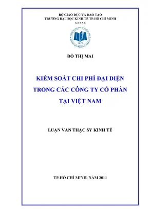 Kiểm soát chi phí đại diện trong công ty cổ phần
