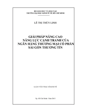 Giải pháp nâng cao năng lực cạnh tranh ngân hàng Sacombank