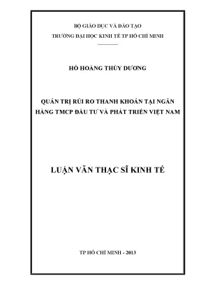 Quản Trị Rủi Ro Thanh Khoản tại Ngân Hàng TMCP BIDV