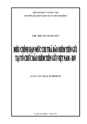Điều chỉnh hạn mức bảo hiểm tiền gửi tại DIV