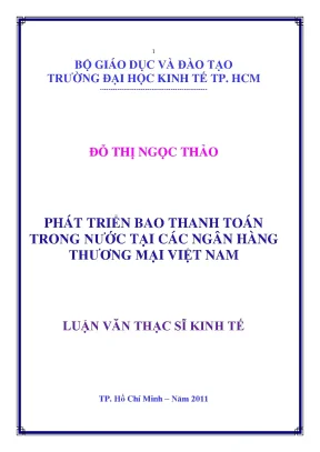 Phát triển bao thanh toán tại ngân hàng Việt Nam