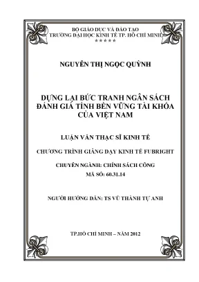 Đánh giá tính bền vững tài khóa Việt Nam qua ngân sách