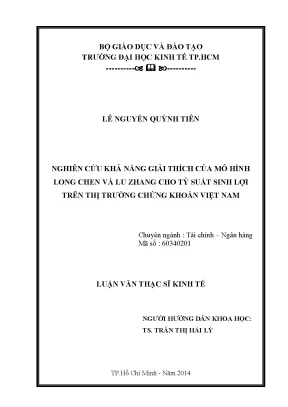 Khả năng giải thích mô hình Long Chen và Lu Zhang