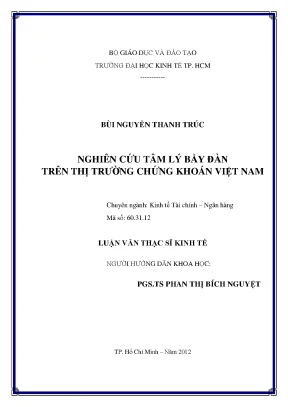 Nghiên cứu tâm lý bầy đàn trên thị trường chứng khoán VN
