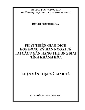 Phát triển giao dịch hợp đồng kỳ hạn ngoại tệ tại Khánh Hòa