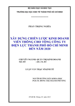 Chiến lược kinh doanh viễn thông cho EVNHCMC đến 2020