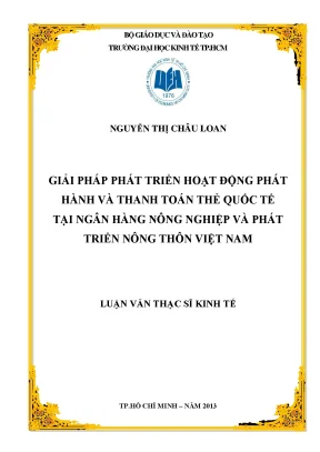Giải pháp phát triển thẻ quốc tế tại Agribank