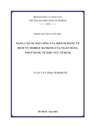 Nâng cao sự hài lòng khách hàng dịch vụ Mobile Banking
