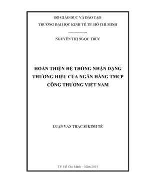 Hoàn thiện hệ thống nhận dạng thương hiệu ngân hàng