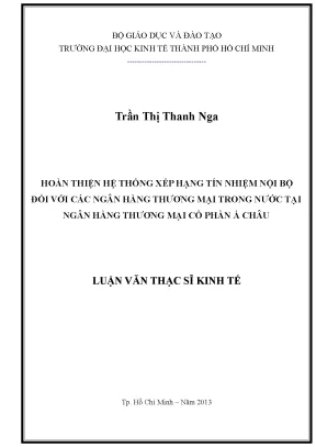 Hoàn thiện hệ thống xếp hạng tín nhiệm ngân hàng