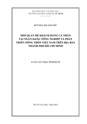 Mối Quan Hệ Khách Hàng Tại Agribank TP.HCM
