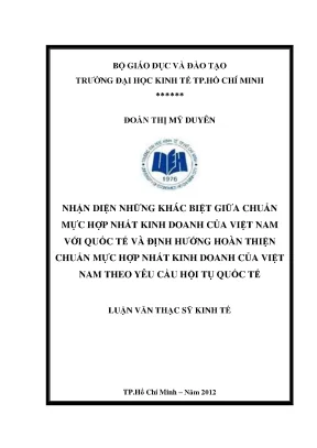 Khác biệt và hoàn thiện chuẩn mực hợp nhất kinh doanh