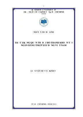 Quản trị rủi ro thanh khoản tại ngân hàng xây dựng Việt Nam