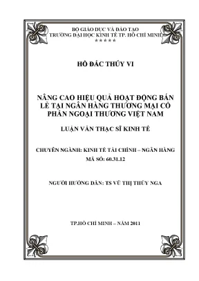 Nâng cao hiệu quả ngân hàng bán lẻ Vietcombank