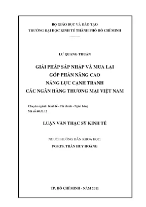 Giải pháp M&A nâng cao năng lực cạnh tranh ngân hàng