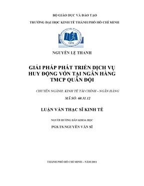 Giải pháp phát triển dịch vụ huy động vốn tại MB Bank