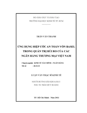 Ứng dụng Basel trong quản trị rủi ro ngân hàng Việt Nam