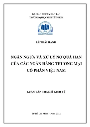 Ngăn ngừa và xử lý nợ quá hạn ngân hàng Việt Nam