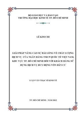 Nâng cao sự hài lòng dịch vụ ngân hàng VIB tại TP.HCM