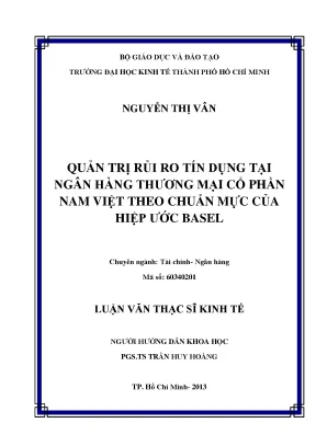 Quản trị rủi ro tín dụng theo chuẩn Basel