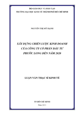 Chiến lược kinh doanh Công ty Phước Long đến 2020
