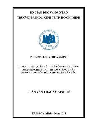 Quản lý thuế doanh nghiệp tại Viêng Chăn, Lào