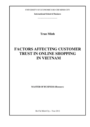 Yếu tố ảnh hưởng đến niềm tin khách hàng mua sắm trực tuyến