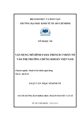 Mô hình Fama French 3 nhân tố trong chứng khoán Việt Nam
