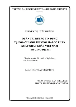 Quản trị rủi ro tín dụng doanh nghiệp tại Eximbank