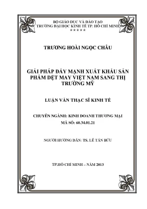 Giải pháp xuất khẩu dệt may Việt Nam sang Mỹ
