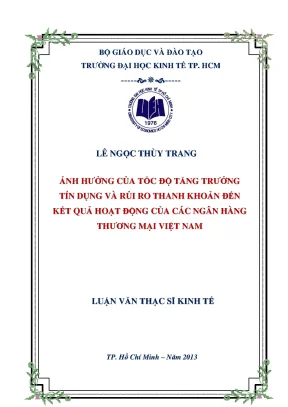 Tác động của tín dụng và rủi ro thanh khoản đến ngân hàng