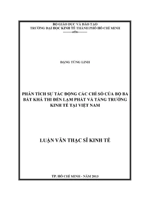 Tác động bộ ba bất khả thi đến lạm phát và tăng trưởng