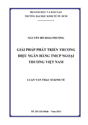 Giải pháp phát triển thương hiệu Vietcombank