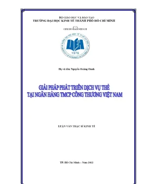 Giải pháp phát triển dịch vụ thẻ tại Vietinbank