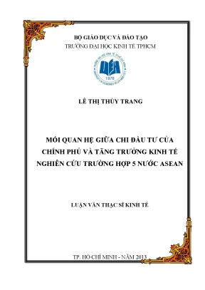 Chi đầu tư chính phủ và tăng trưởng kinh tế ASEAN