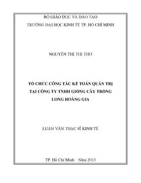 Tổ chức kế toán quản trị tại Long Hoàng Gia