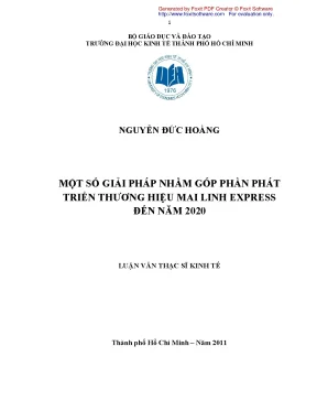 Giải pháp phát triển thương hiệu Mai Linh Express 2020