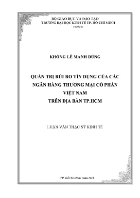 Quản trị rủi ro tín dụng ngân hàng tại TP.HCM