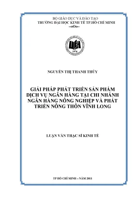 Giải pháp phát triển dịch vụ ngân hàng Vĩnh Long